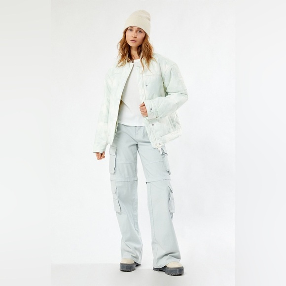 Free People NWT $348 Sage Snow Bunny Slope Boxy Ski Puffer Jacket Snowboarding - Picture 4 of 16